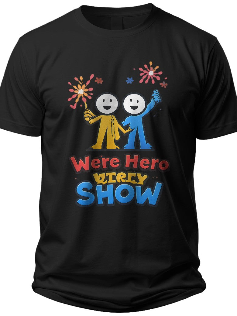 Firework Fun Duo Im Just Here for the Fireworks Couple Shirts - Adult Unisex Tee