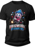 Firework Fanatic 4th of July Shirts Funny - Adult Unisex Tee