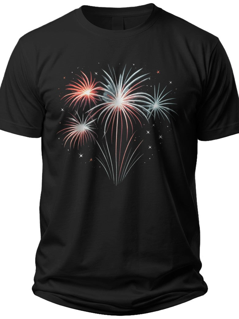 Firework Celebration July 4th Shirt - Adult Unisex Tee