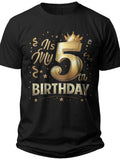 Fifth Birthday Celebration Birthday Shirt - Adult Unisex Tee