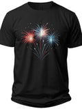 Festive Fireworks Night 4 Th of July Shirts - Adult Unisex Tee