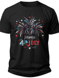 Festive Fireworks Mens July 4th Shirts - Adult Unisex Tee