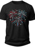 Festive Fireworks Burst Cute 4th of July Shirts - Adult Unisex Tee
