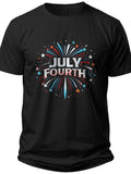 Festive Firework Burst 4th of July Tshirts - Adult Unisex Tee