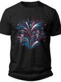 Festive Firework Burst 4th of July Shirt Women - Adult Unisex Tee