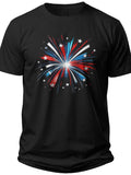 Festive Firework Burst 4th of July Mens Shirts - Adult Unisex Tee