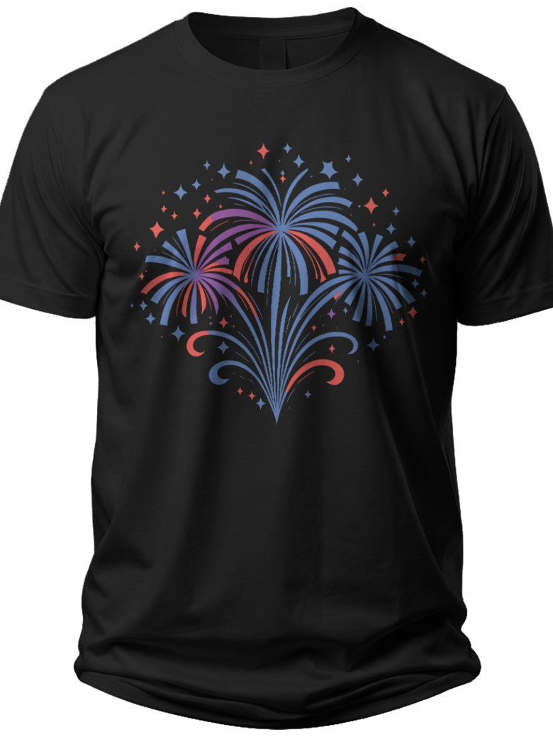 Festive Firework Bouquet Forth of July Shirts Women - Adult Unisex Tee