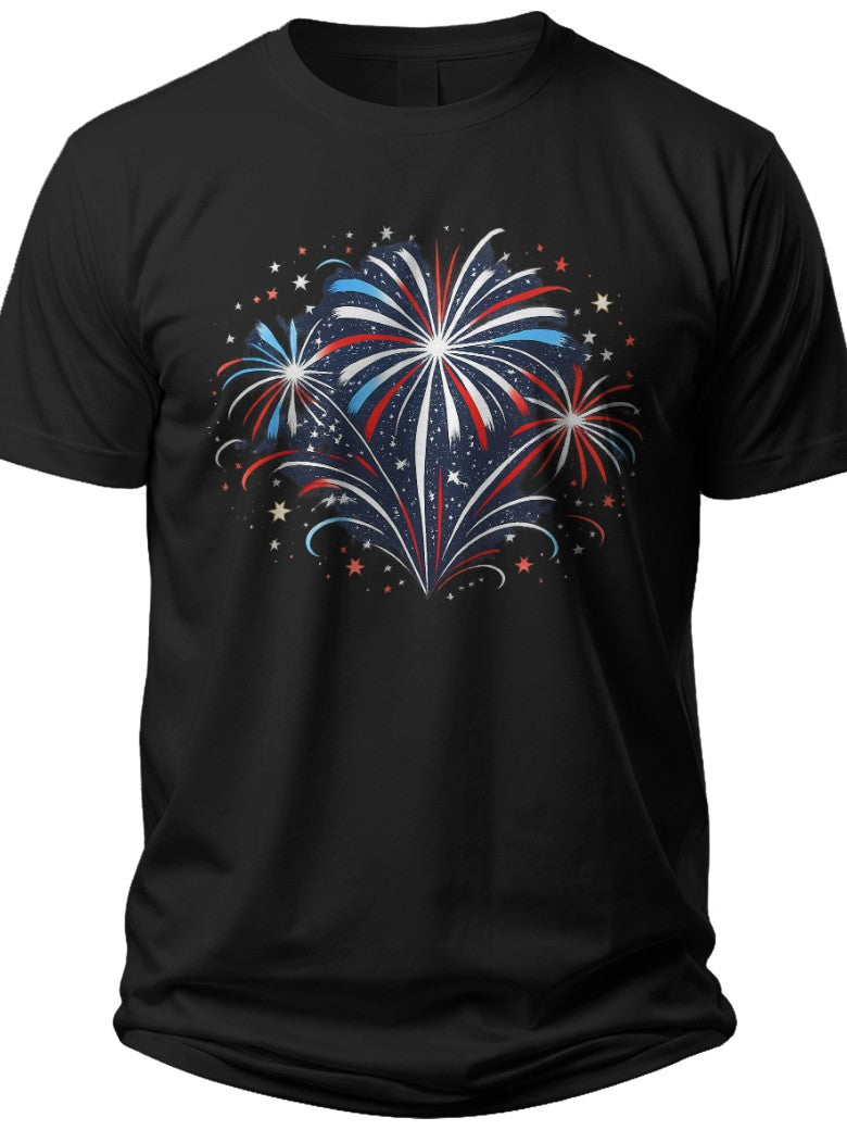 Festive Firework Blast 4th of July Shirts for Boys - Adult Unisex Tee