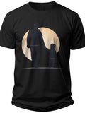 Father Child Silhouette Father's Day T Shirts - Adult Unisex Tee