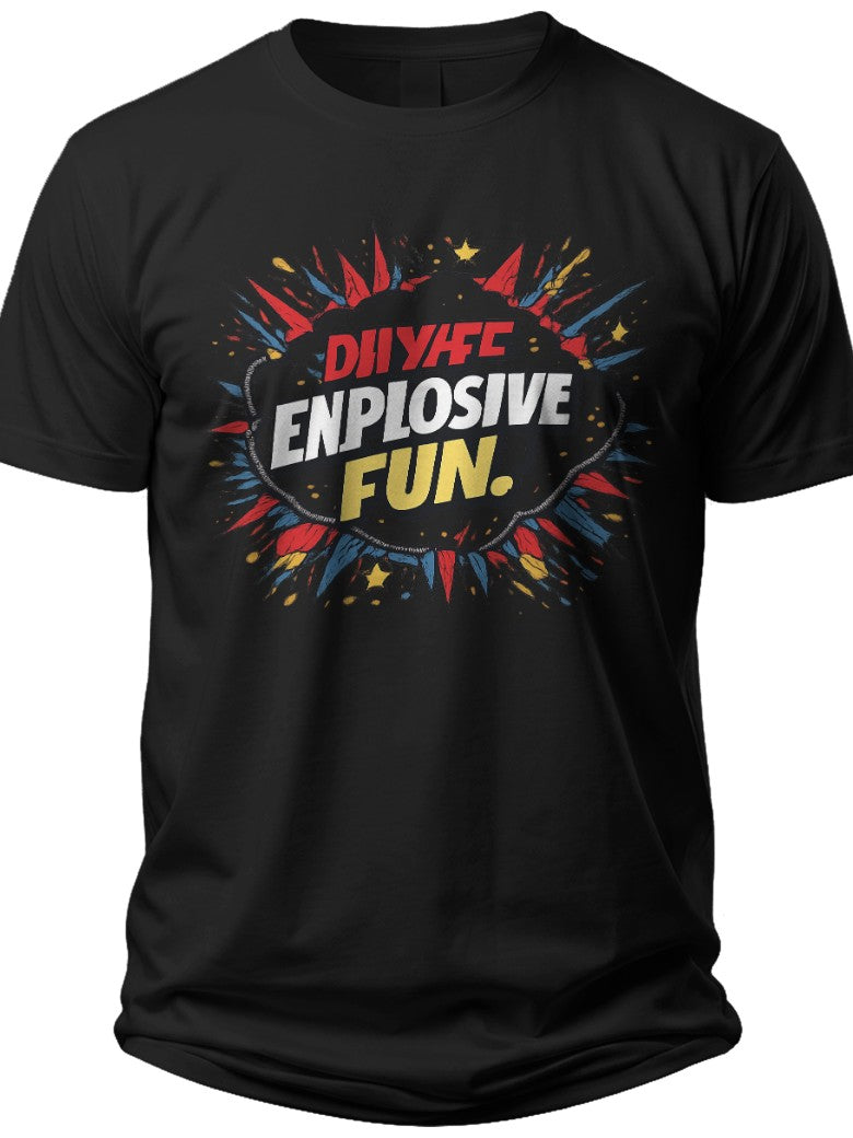 Explosive Fun Funny Fourth of July Shirts for Men - Adult Unisex Tee