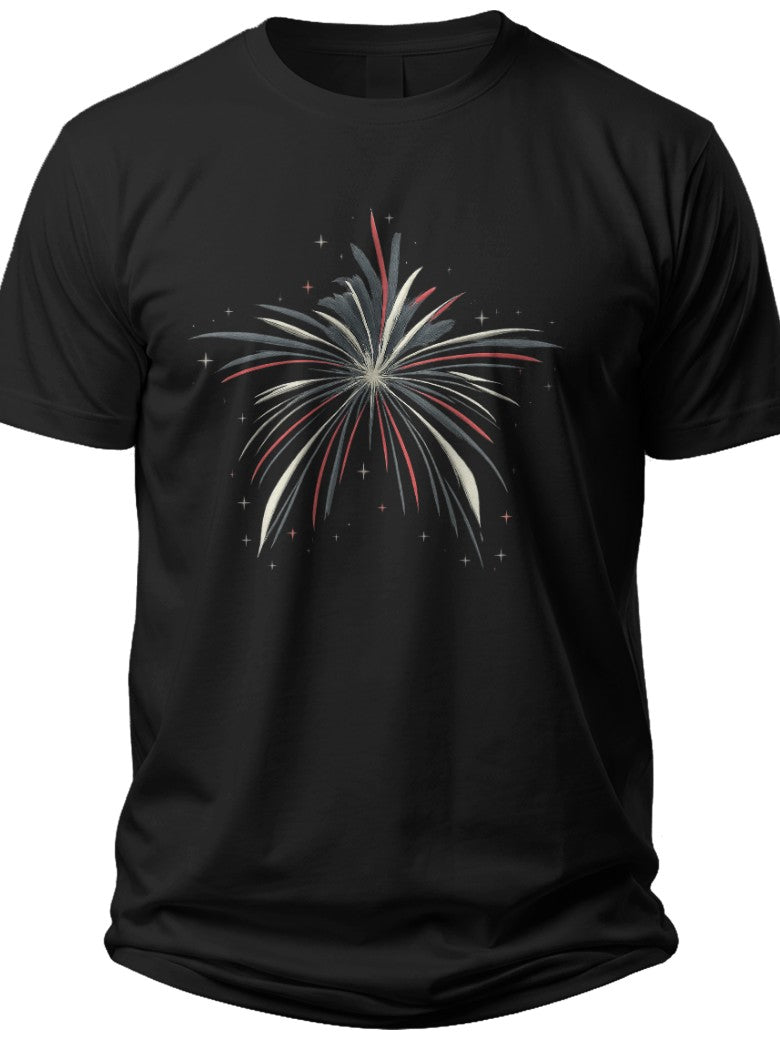 Exploding Patriotism Mens Forth of July Shirts - Adult Unisex Tee