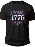 Est 1776 Firework July 4th Shirts - Adult Unisex Tee