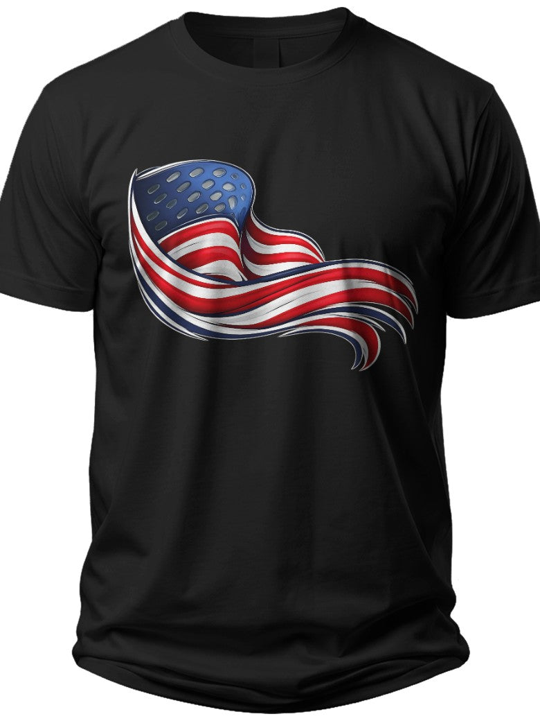 Dynamic Stripes Mens Forth of July Shirts - Adult Unisex Tee