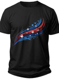 Dynamic Patriotic Stripes Fourth of July Shirts for Boys - Adult Unisex Tee