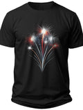 Dynamic Firework Burst Fourth of July Shirts for Men - Adult Unisex Tee