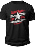Distressed Stripes Men 4th of July Shirts - Adult Unisex Tee