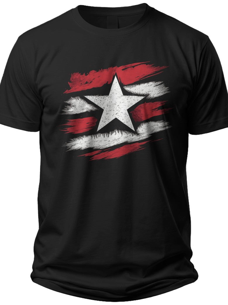 Distressed Stripes Men 4th of July Shirts - Adult Unisex Tee