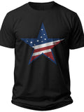 Distressed Star Freedom Fourth July Shirts Women - Adult Unisex Tee