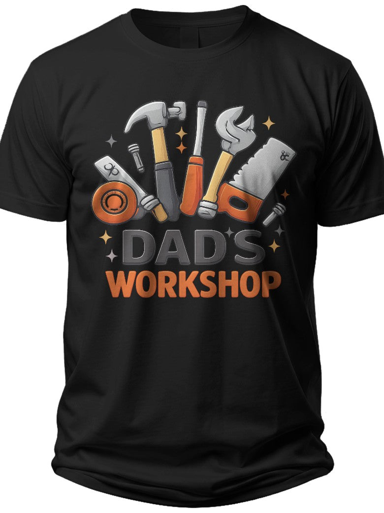 Dad's Workshop Tools Shirts for Fathers Day - Adult Unisex Tee