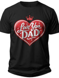 Dad's Heart Father's Day T-shirt - Adult Unisex Tee