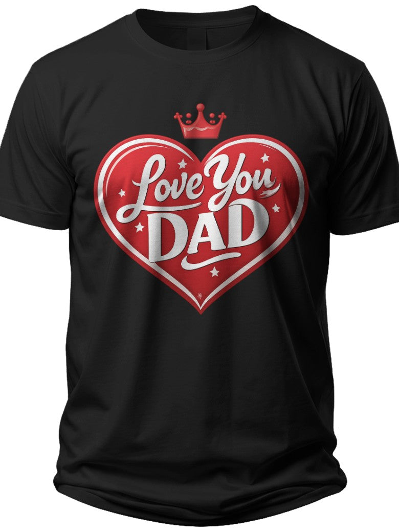 Dad's Heart Father's Day T-shirt - Adult Unisex Tee