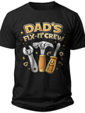 Dad's Fix-It Crew Personalized Fathers Day Shirt - Adult Unisex Tee