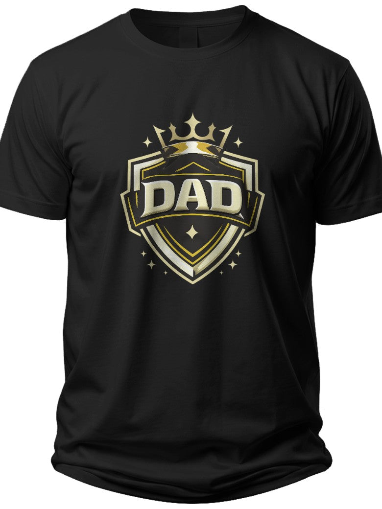 Dad's Crown Shield Fathers Day Shirts for Dad - Adult Unisex Tee