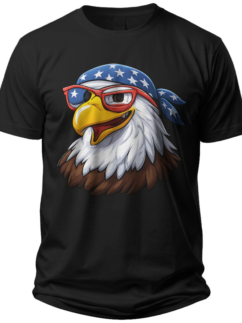 Cool Eagle Patriot Funny Fourth of July Shirts for Women - Adult Unisex Tee