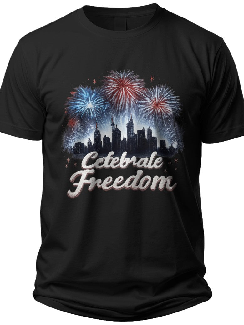 City Sparkle Freedom 4th of July Shirt - Adult Unisex Tee