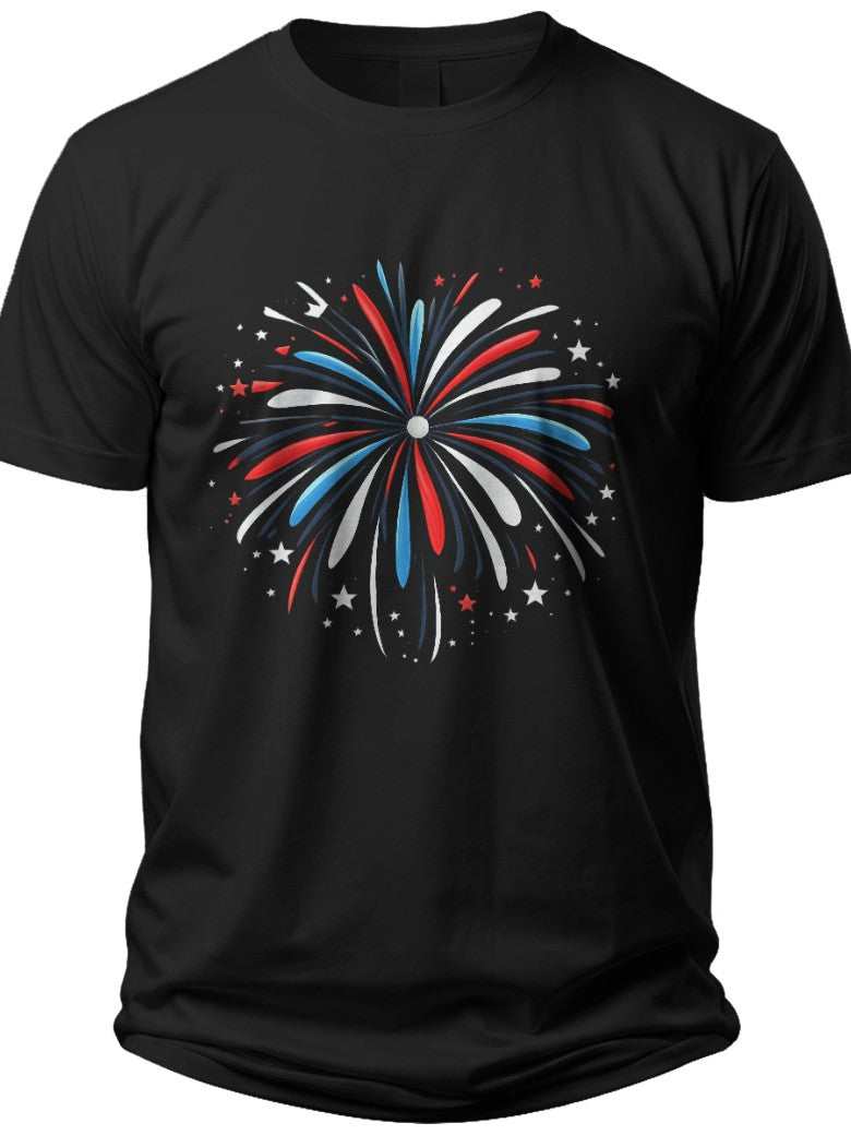 Celebration Fireworks Burst July 4 Shirts for Women - Adult Unisex Tee