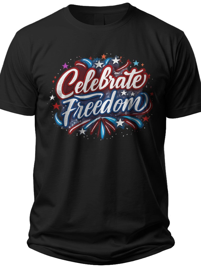 Celebrate Freedom Fourth of July Men's Shirts - Adult Unisex Tee