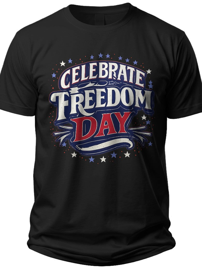 Celebrate Freedom Day 4th of July Shirts for Girls - Adult Unisex Tee