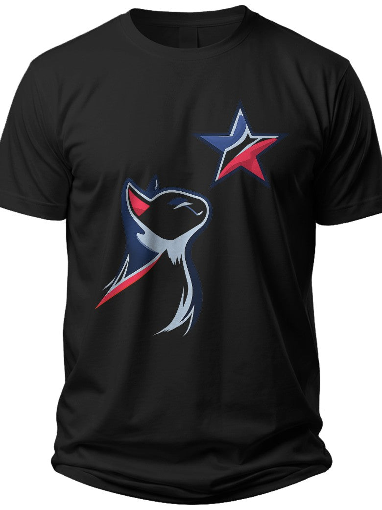 Cat Star Gazer Cat 4th of July Shirt - Adult Unisex Tee