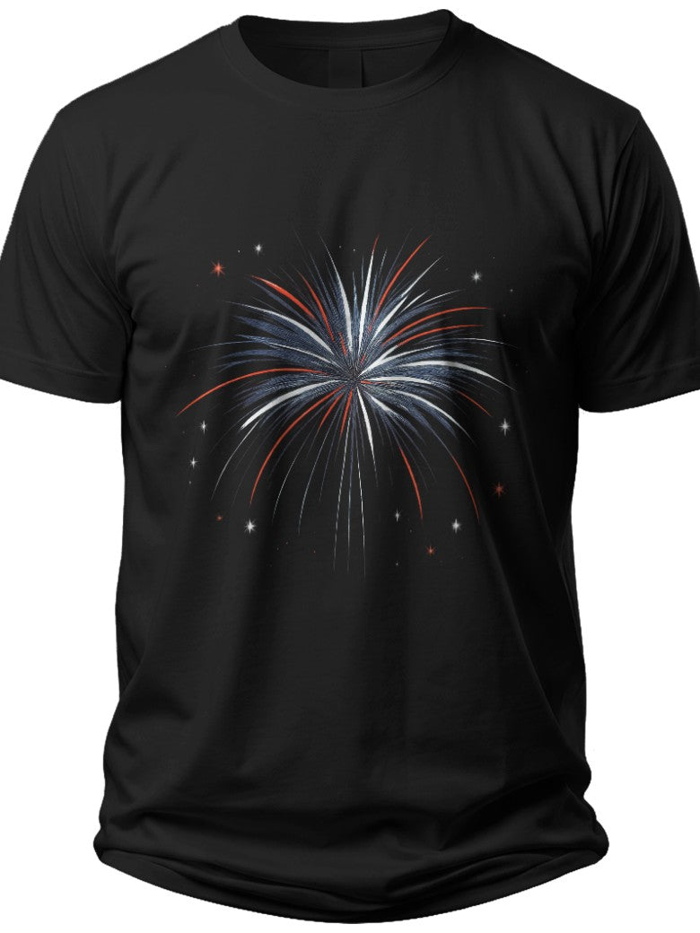 Bursting Celebration Fourth of July Men's Shirts - Adult Unisex Tee