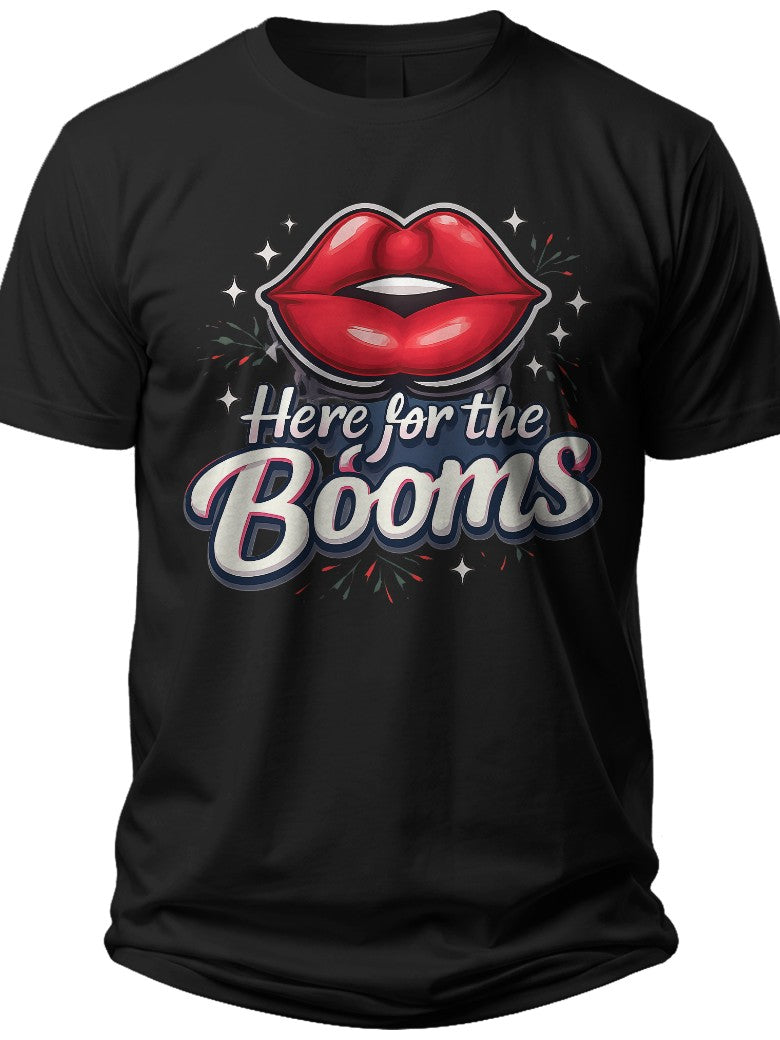 Booms & Bling 4th of July Shirts Women Funny - Adult Unisex Tee