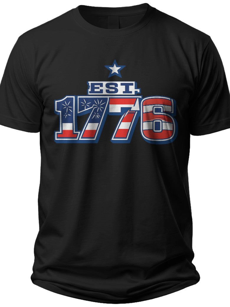 Bold 1776 Mens July 4th Shirts - Adult Unisex Tee