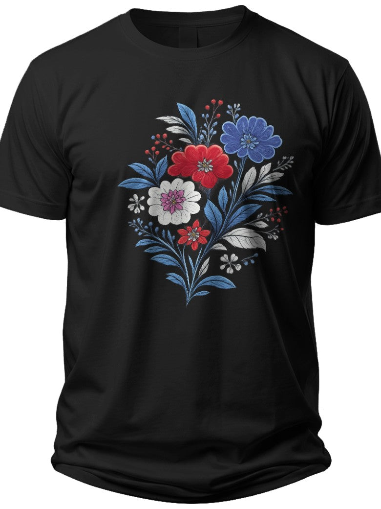 Blossom of Liberty 4th of July Shirt Women - Adult Unisex Tee
