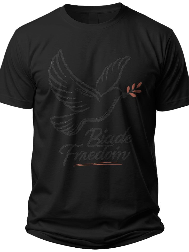 Black Freedom Dove Juneteenth T-shirts for Women - Adult Unisex Tee