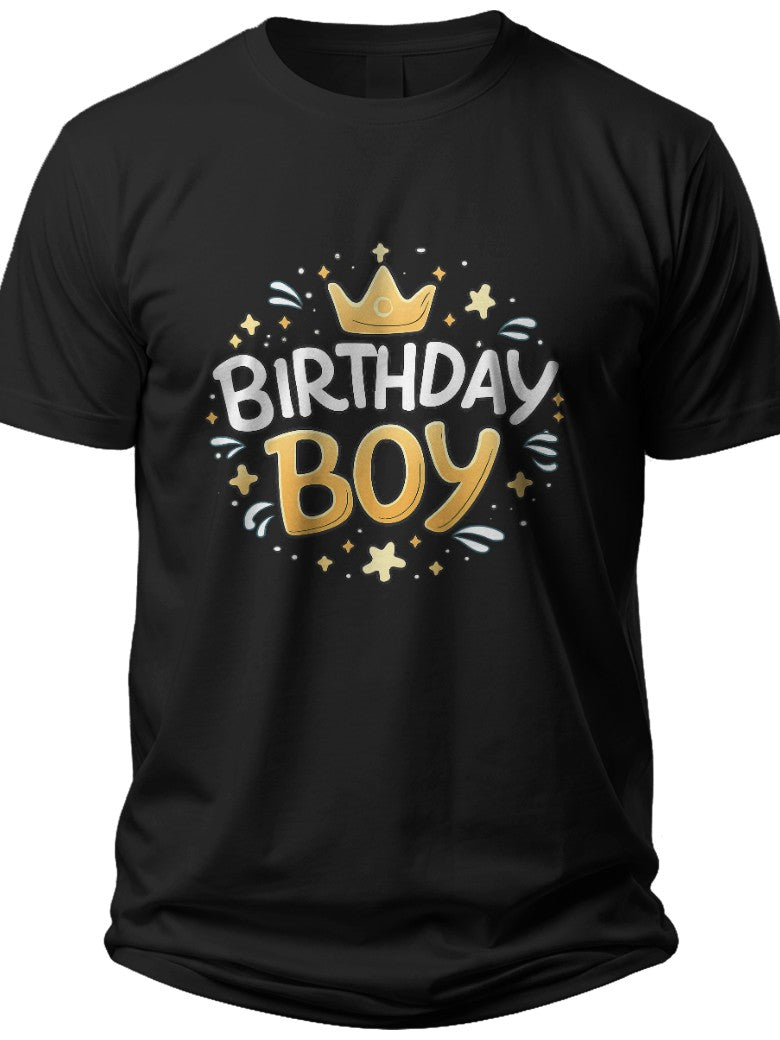 Birthday Prince Crown Birthday Boy Shirt - Adult Unisex Tee