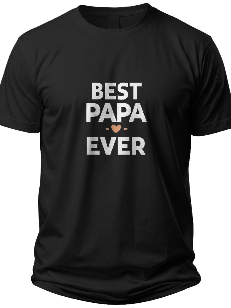 Best Papa Ever Minimal Fathers Day Shirts - Adult Unisex Tee