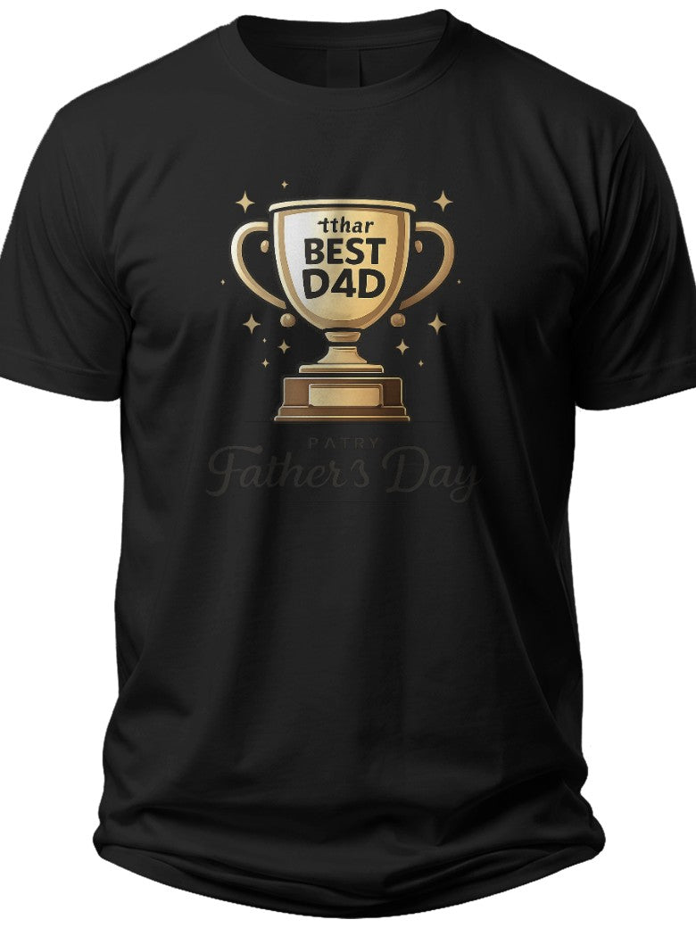 Best Dad Trophy Happy Fathers Day Shirt - Adult Unisex Tee