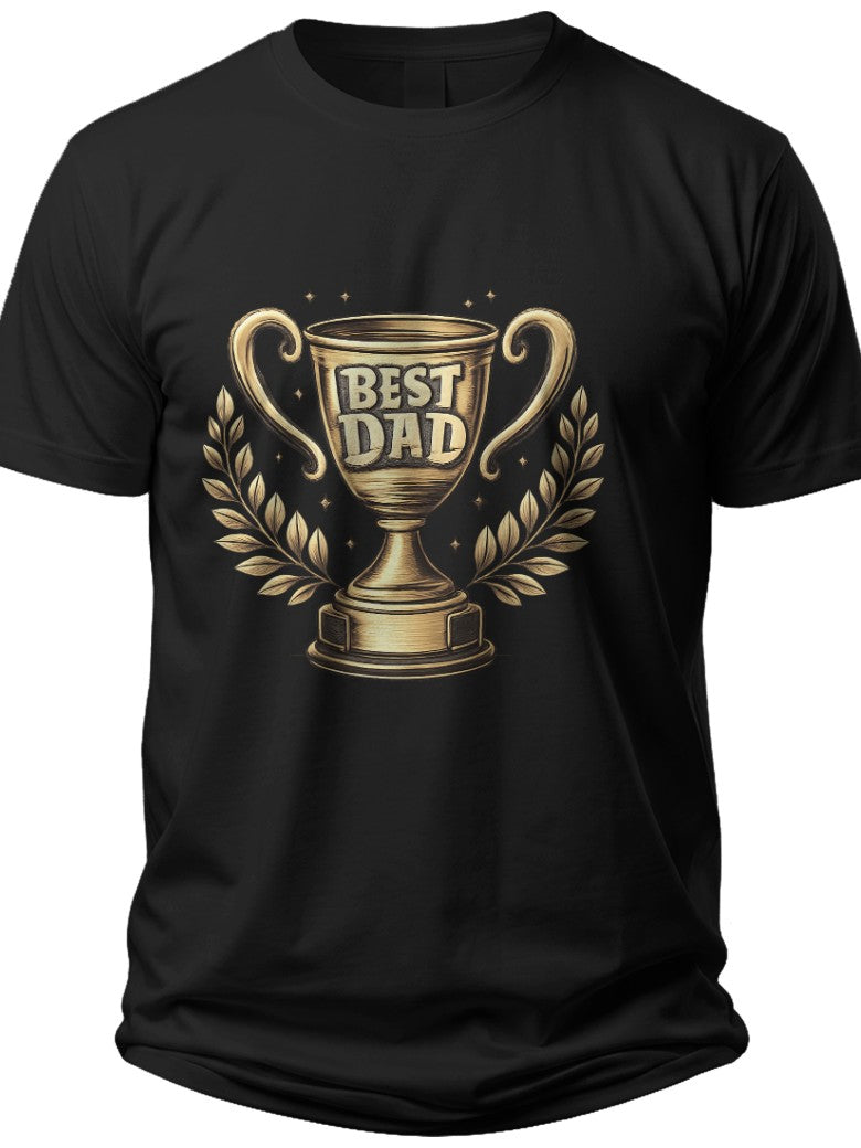 Best Dad Trophy Fathers Day T Shirts - Adult Unisex Tee