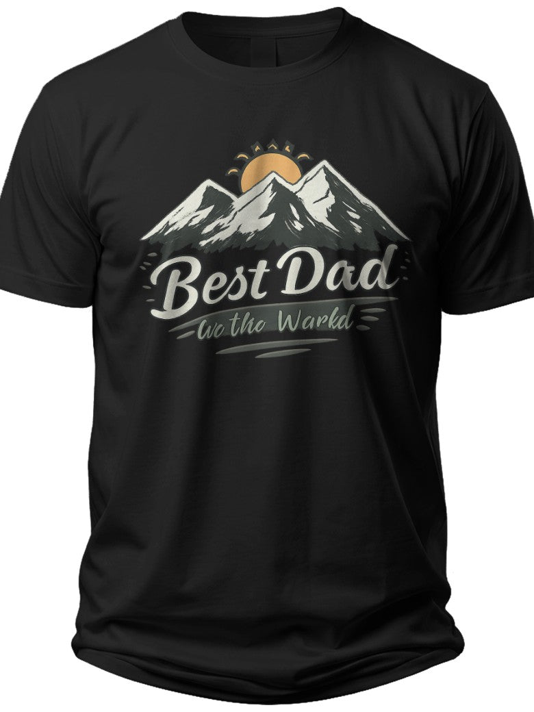 Best Dad in the World Fathers Day Shirt - Adult Unisex Tee