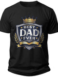 Best Dad Ever Shield Fathers Day Tshirts - Adult Unisex Tee