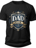 Best Dad Ever Emblem Fathers Day Gifts Shirts - Adult Unisex Tee