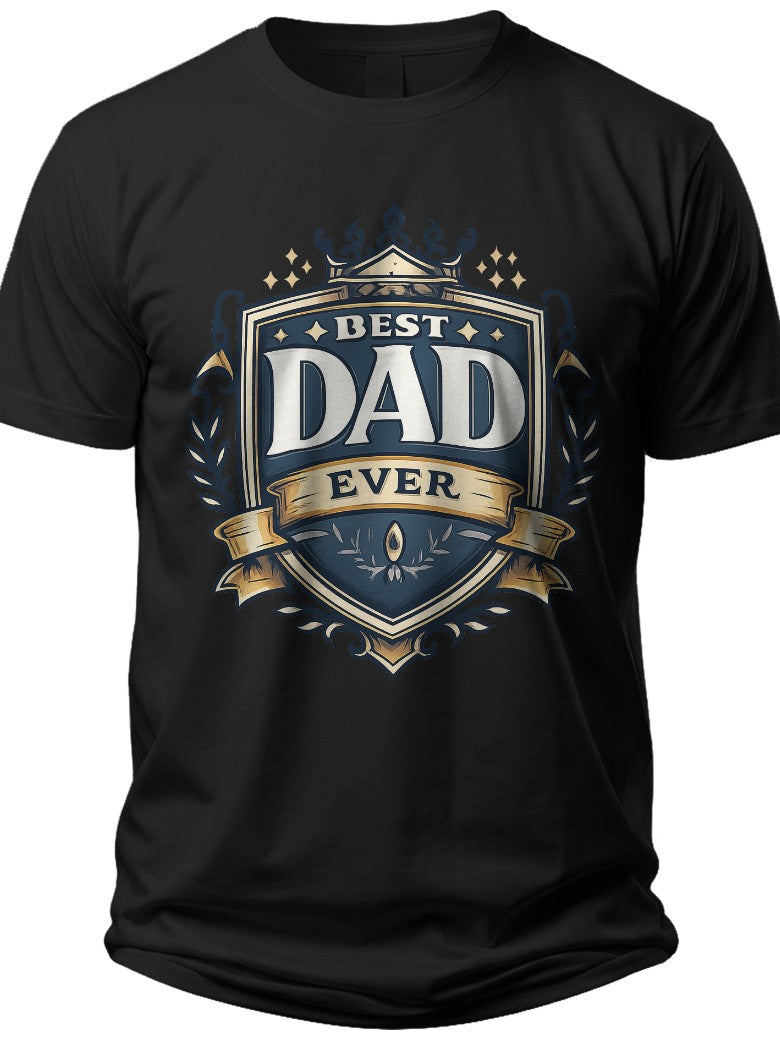 Best Dad Ever Emblem Fathers Day Gifts Shirts - Adult Unisex Tee