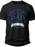 Best Dad Ever Badge Personalized Fathers Day Shirt - Adult Unisex Tee