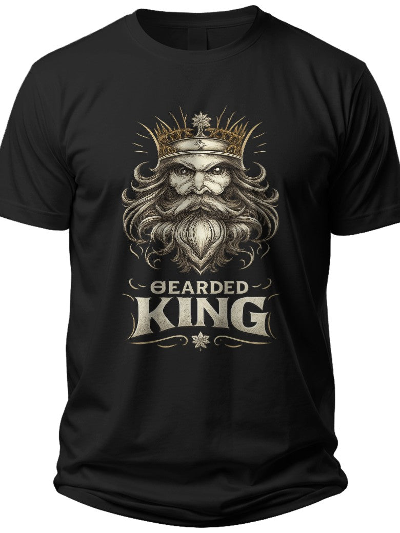 Bearded King Father Day Shirts - Adult Unisex Tee
