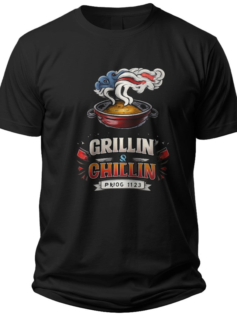 BBQ Independence Funny Fourth of July Shirts for Men - Adult Unisex Tee