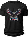 American Eagle Silhouetted 4th of July Button Down Shirts for Men - Adult Unisex Tee